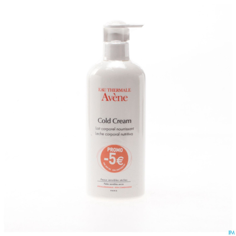 Avene cold cream lait corporel   pompe 400ml promo