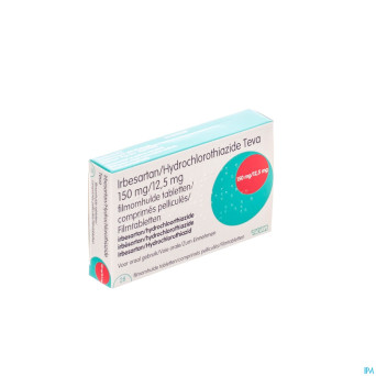 Irbesartan hct teva 150 mg/12,5 mg comp pell 28
