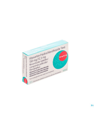 Irbesartan hct teva 150 mg/12,5 mg comp pell 28