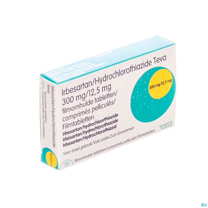 Irbesartan hct teva 300 mg/12,5 mg comp pell 28