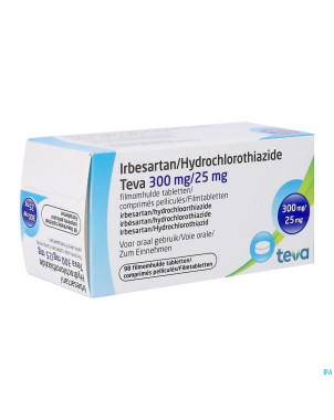 Irbesartan hct teva 300 mg/25,0 mg comp pell 98