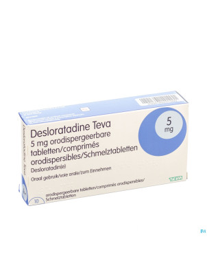 Desloratadine teva  5 mg comp orodisp  10 x  5 mg