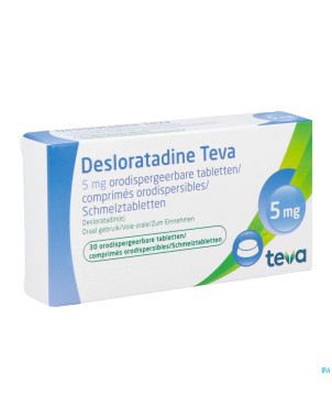 Desloratadine teva  5 mg comp orodisp  30 x  5 mg