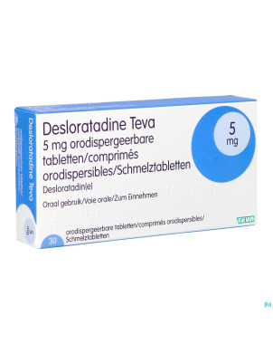 Desloratadine teva  5 mg comp orodisp  30 x  5 mg