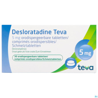 Desloratadine teva  5 mg comp orodisp  30 x  5 mg
