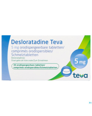 Desloratadine teva  5 mg comp orodisp  30 x  5 mg