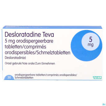 Desloratadine teva  5 mg comp orodisp  30 x  5 mg