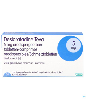 Desloratadine teva  5 mg comp orodisp  30 x  5 mg