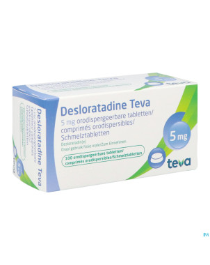 Desloratadine teva  5 mg comp orodisp 100 x  5 mg