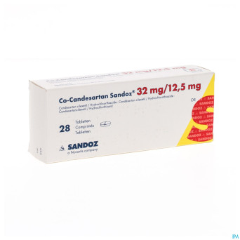 Co candesartan sandoz tabl 28 x 32 mg/12,5 mg