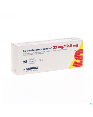 Co candesartan sandoz tabl 28 x 32 mg/12,5 mg
