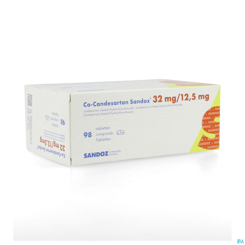 Co candesartan sandoz tabl 98 x 32 mg/12,5 mg