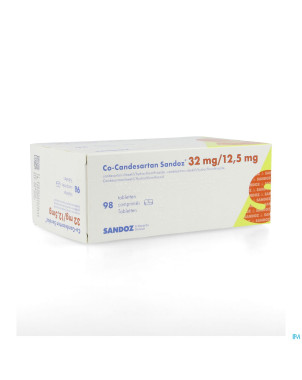 Co candesartan sandoz tabl 98 x 32 mg/12,5 mg