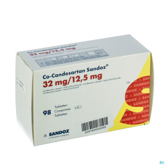 Co candesartan sandoz tabl 98 x 32 mg/12,5 mg