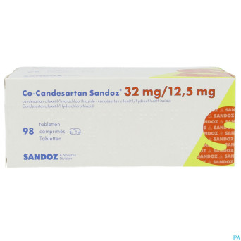 Co candesartan sandoz tabl 98 x 32 mg/12,5 mg