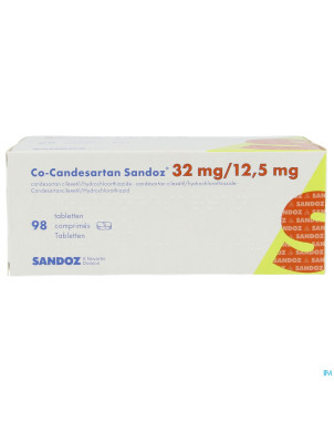 Co candesartan sandoz tabl 98 x 32 mg/12,5 mg