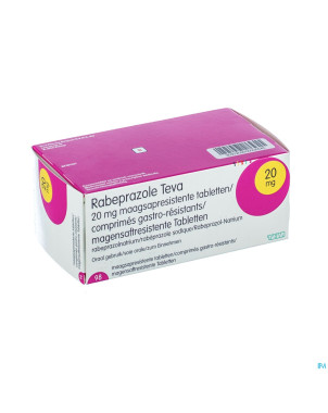 Rabeprazole 20mg teva tabl gastro resist 98x20mg