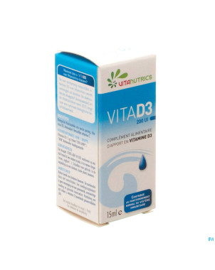 Vita d3 200ui vitanutrics  gutt 15ml