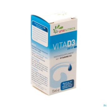Vita d3 200ui vitanutrics  gutt 15ml