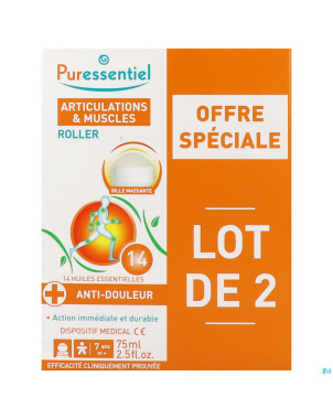 Puressentiel articulation roller 14 hle ess 2x75ml