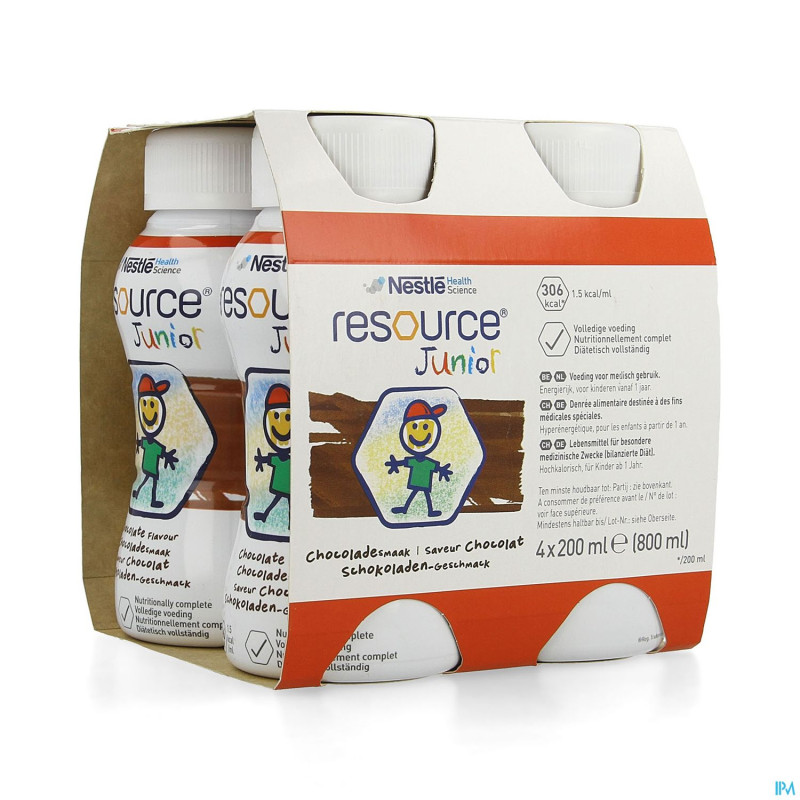 Resource junior chocolat 4x200ml
