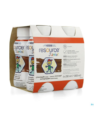 Resource junior chocolat 4x200ml