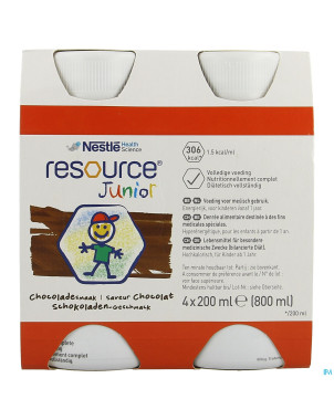 Resource junior chocolat 4x200ml