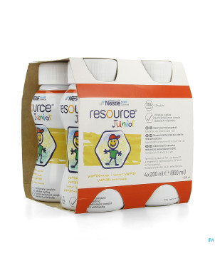 Resource junior vanille  nf 4x200ml