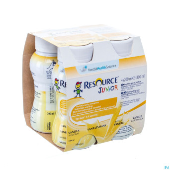 Resource junior vanille  nf 4x200ml