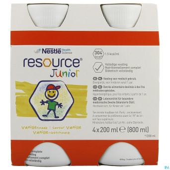 Resource junior vanille  nf 4x200ml