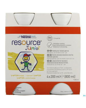 Resource junior vanille  nf 4x200ml