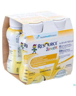 Resource junior vanille  nf 4x200ml