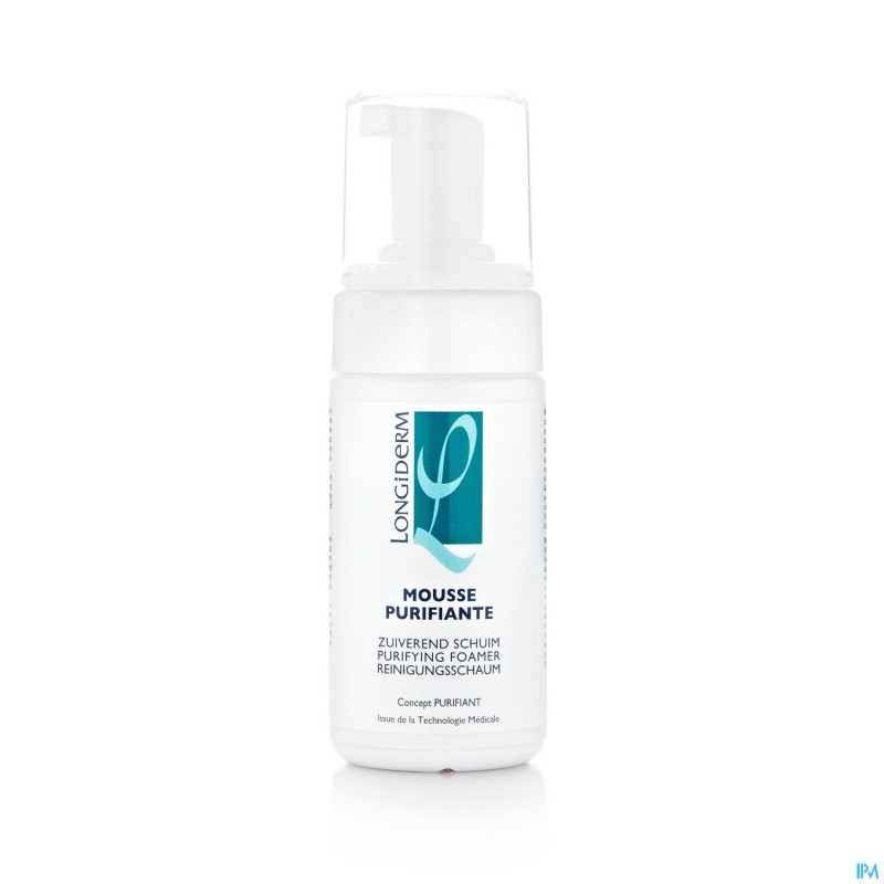 Longiderm mousse purifiante pg pompe 100ml