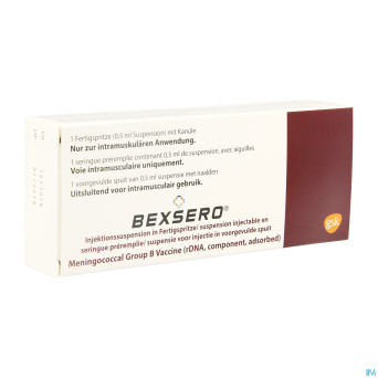 Bexsero susp inj ser prerempl 1 dose