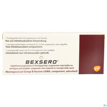 Bexsero susp inj ser prerempl 1 dose