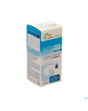Vitad3 1000ui vitanutrics gutt 15ml