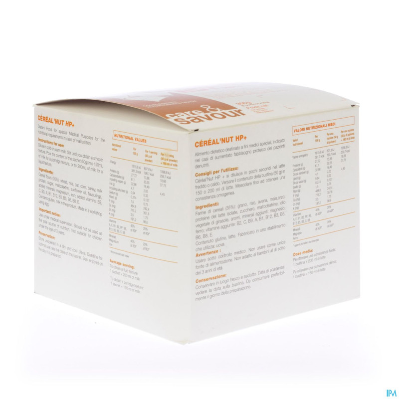 Cereal nut hp+ biscuit    sachet 6x50g