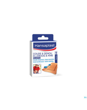 Hansaplast elastic coude&genou patch 10