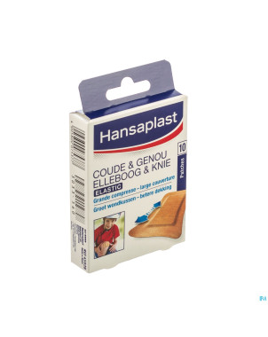Hansaplast elastic coude&genou patch 10