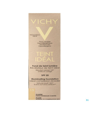 Vichy fdt teint ideal fluide 15  30ml