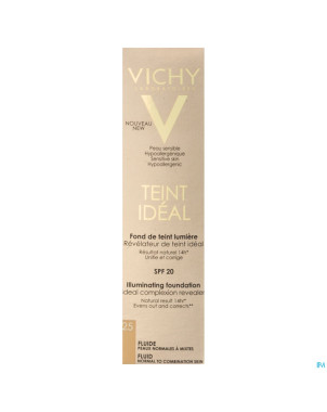 Vichy fdt teint ideal fluide 25  30ml