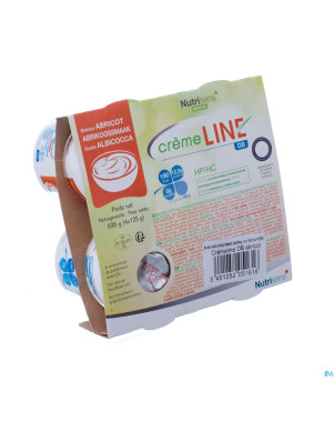 Cremeline+ db abricot s/lactose    4x125g