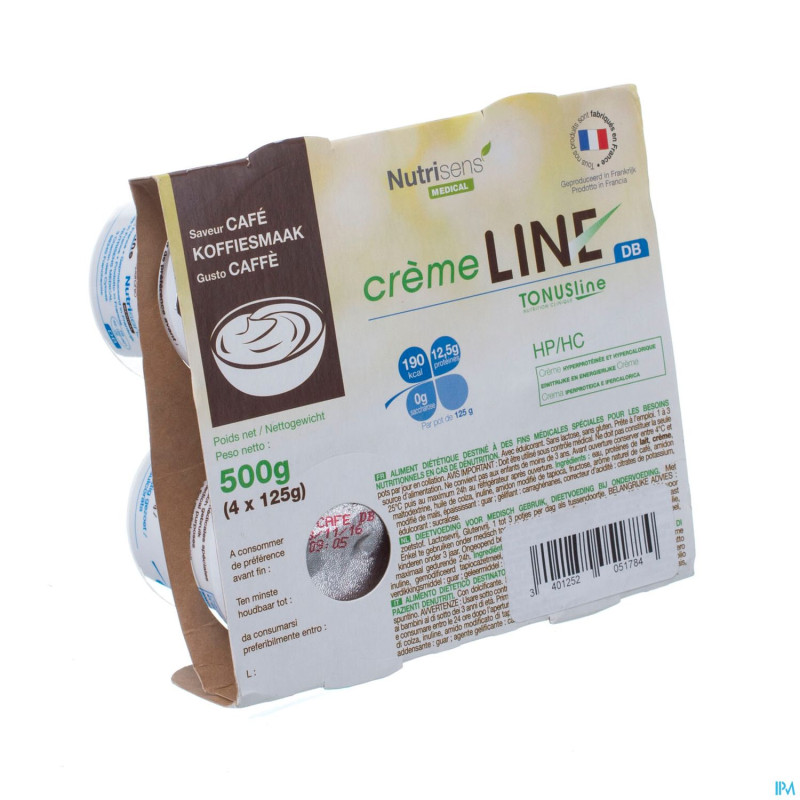 Cremeline+ db cafe s/lactose    4x125g