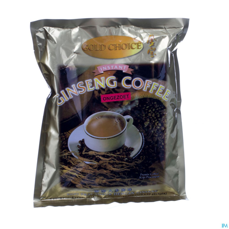 Ginseng cafe non sucre  sach 20x20g