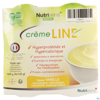 Cremeline+ vanille s/lactose    4x125g