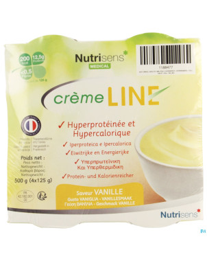 Cremeline+ vanille s/lactose    4x125g