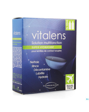 Vitalens travelpack sol lentilles 2x50ml