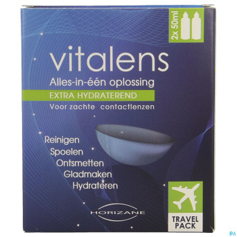 Vitalens travelpack sol lentilles 2x50ml