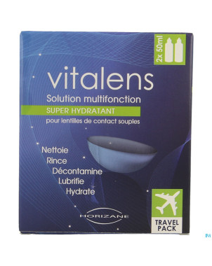 Vitalens travelpack sol lentilles 2x50ml