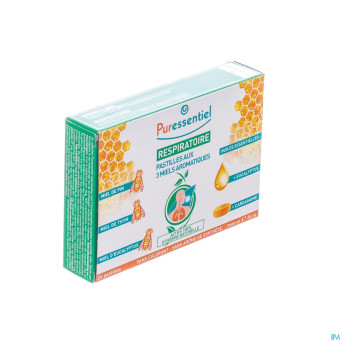 Puressentiel respiratoire pastilles 3 miels    24